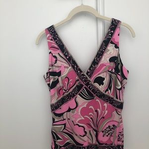 Elie Tahari pink floral top